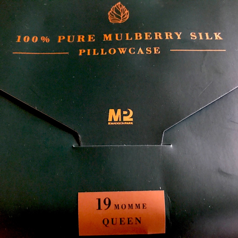 100% PureMulberry Silk Pillowcase by Madison Park Size Queen White